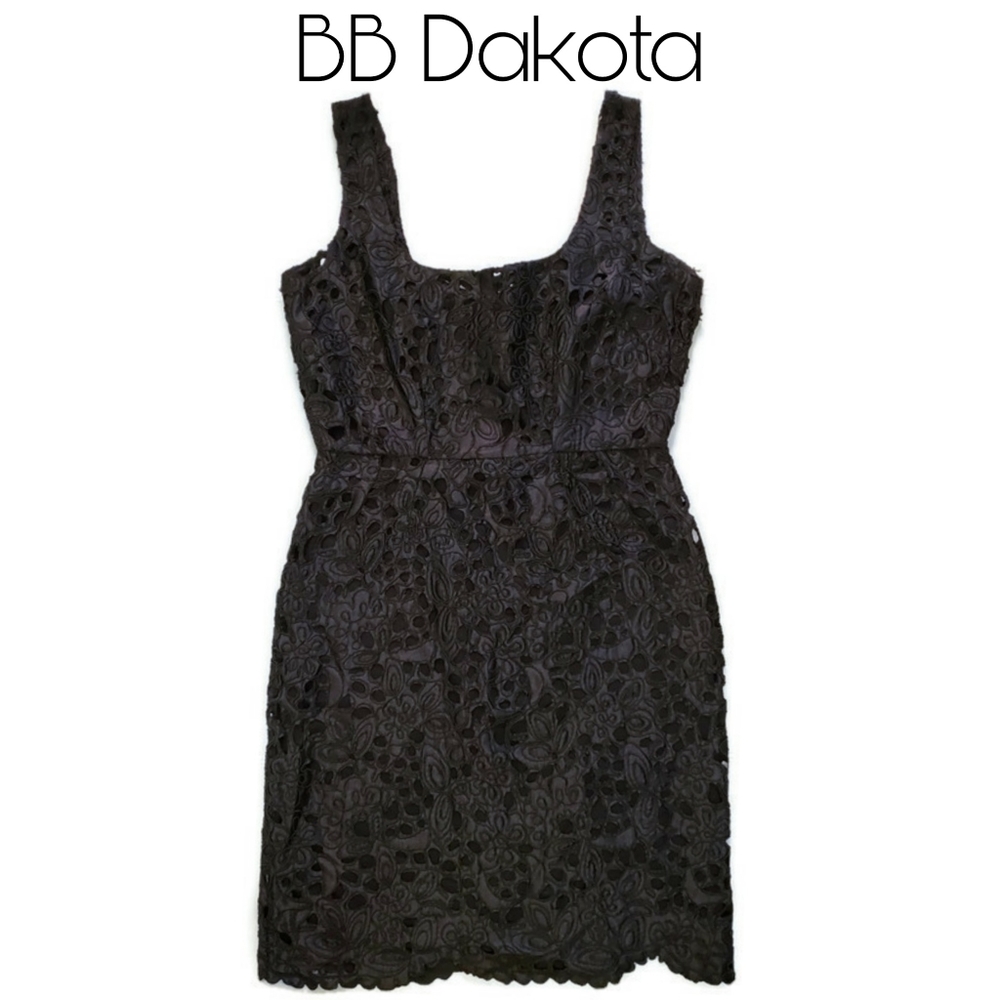 BB Dakota Black Lace Cocktail Dress